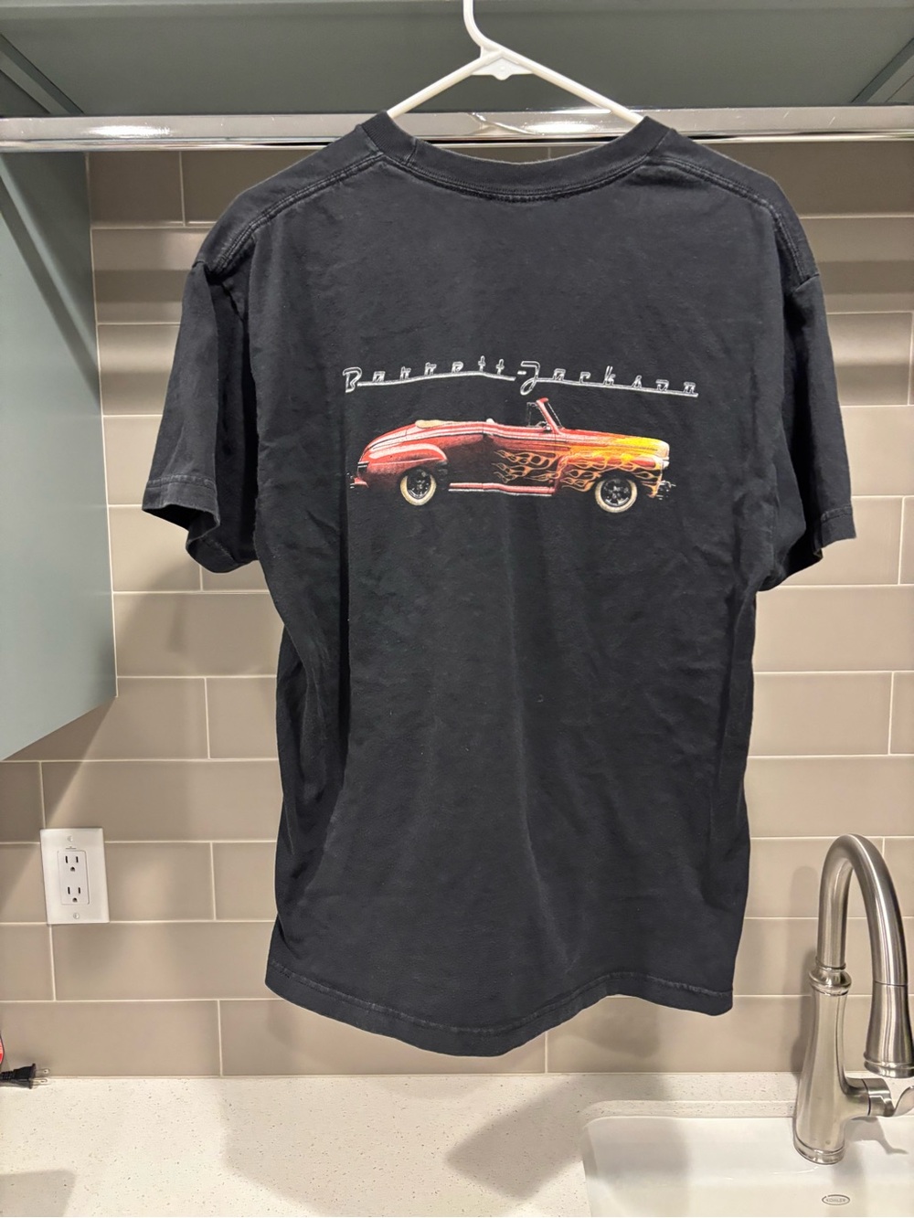 Vintage 90s Barrett Jackson Faded Black Vintage Car Tee Size L